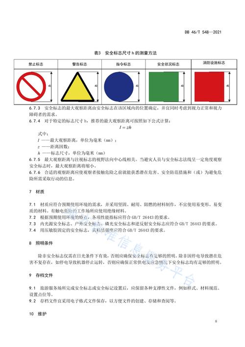 p>《旅游服務(wù)場所安全標志設(shè)置規(guī)范》(db46/t 548-2021)是2021年11月